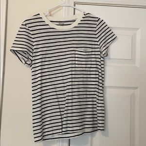 Madewell striped T-shirt white and black